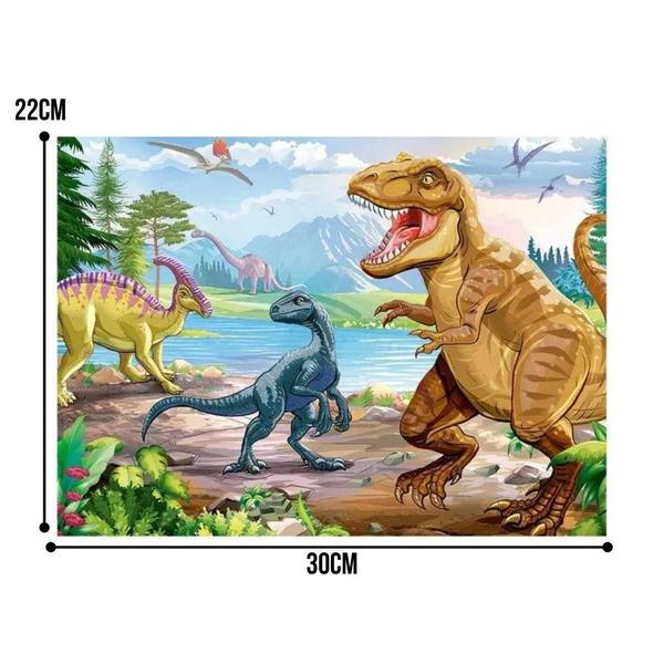 Imagem de Puzzle Quebra Cabeça Infantil T-Rex Com 60 Peças 04430 Grow