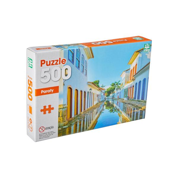 Imagem de Puzzle Quebra Cabeça Paraty 500 Peças 40x60 Nig Brinquedos