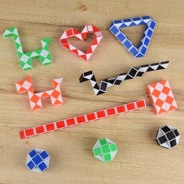 Imagem de Puzzle Toy Hotusi Magic Speed Cube Mini Snake, pacote com 24