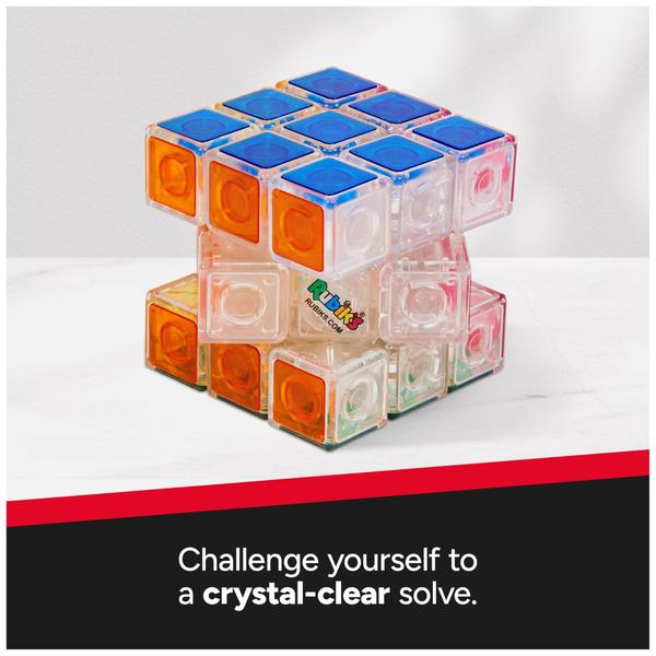 Puzzle Toy Rubik's Crystal Transparent 3x3 Cube por mais de 8 anos Imagem de Puzzle Toy Rubik's Crystal Transparent 3x3 Cube por mais de 8 anos