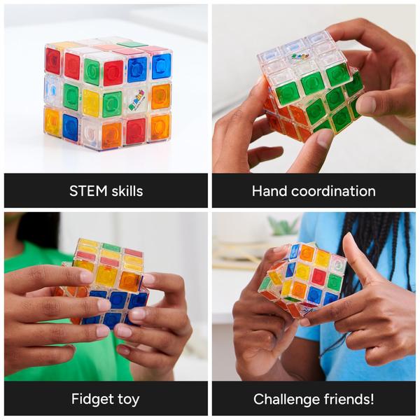 Puzzle Toy Rubik's Crystal Transparent 3x3 Cube por mais de 8 anos Imagem de Puzzle Toy Rubik's Crystal Transparent 3x3 Cube por mais de 8 anos