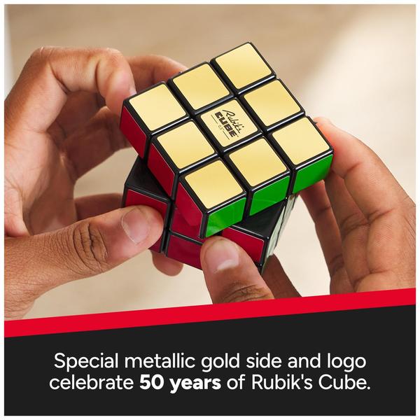 Puzzle Toy Rubik's Cube, edição especial retrô do 50º aniversário Imagem de Puzzle Toy Rubik's Cube, edição especial retrô do 50º aniversário
