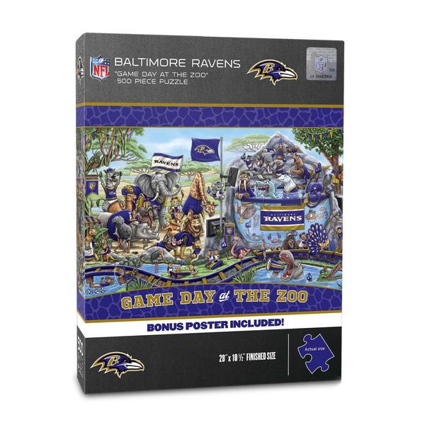 Imagem de Puzzle YouTheFan NFL Baltimore Ravens Game Day at the Zoo