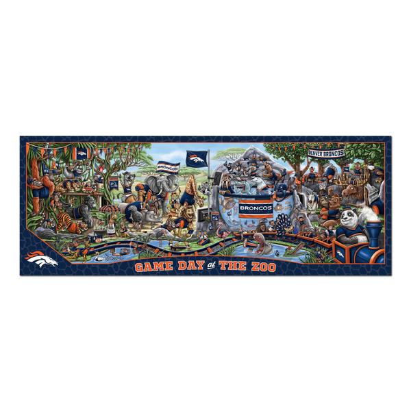 Imagem de Puzzle YouTheFan NFL Denver Broncos Game Day at The Zoo 500 unidades