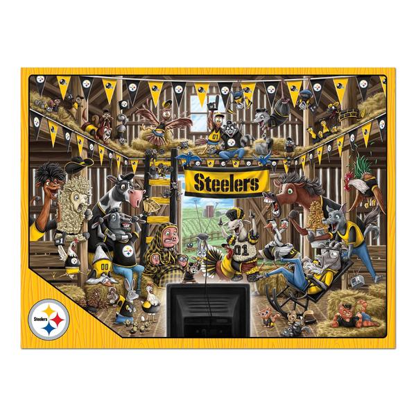 Imagem de Puzzle YouTheFan NFL Pittsburgh Steelers Barnyard Fans 500 unidades