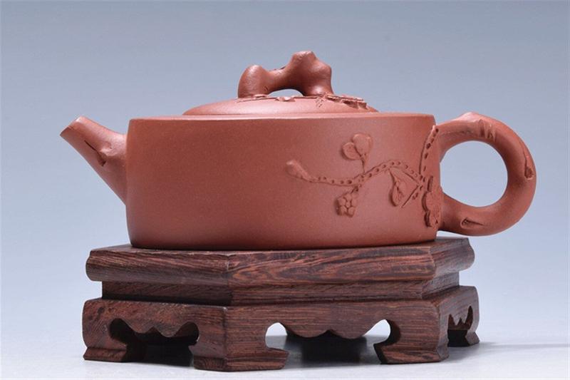 Imagem de Qingfeng Pavilhão Ore Teapot Famous Hand Goods Plum Flower Pot Tea Tree Kagai Song Bules