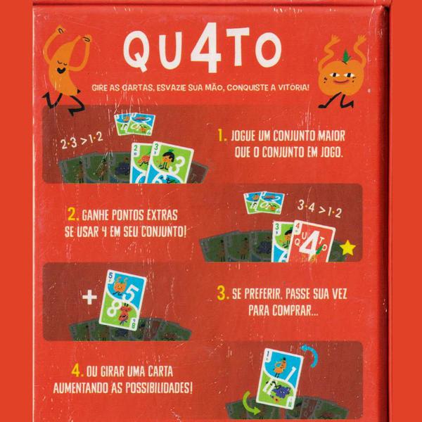 Imagem de Qu4to Jogo De Cartas Quatro Grok Games Portugues