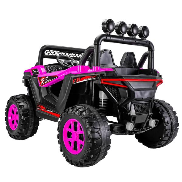 Imagem de Quadriciclo Elétrico Carro UTV Infantil Cor Rosa 4x4 12V Com Som E Luz - Zippy Toys