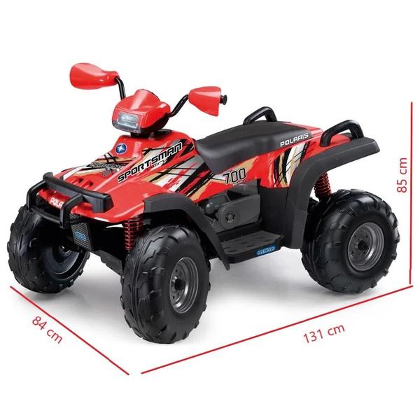 Quadriciclo Eletrico Infantil Peg-pérego Polaris Sportsman 700 Twin 12v Vermelho Imagem de Quadriciclo Eletrico Infantil Peg-pérego Polaris Sportsman 700 Twin 12v Vermelho