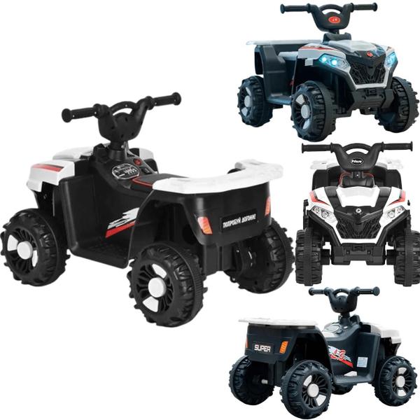 Imagem de Quadriciclo Eletrico Infantil Zippy Toys ATV Super 6V Branco