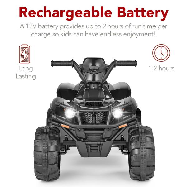 Imagem de Quadriciclo elétrico Kids Ride-On Best Choice Products 12V com Bluetooth