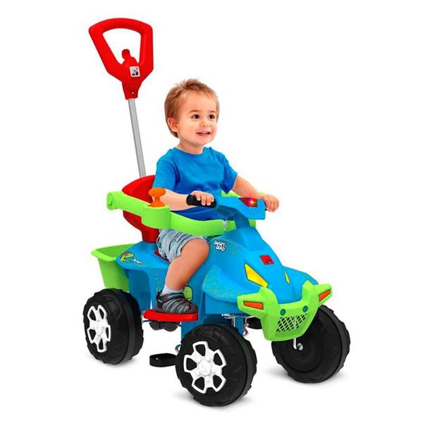 Imagem de Quadriciclo Infantil Bandeirante 1221 Passeio e Pedal Azul