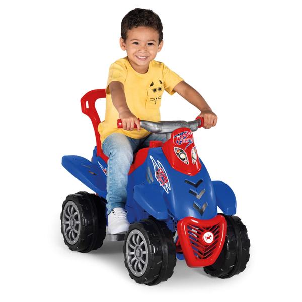 Imagem de Quadriciclo Infantil Cross Legacy com Pedal e Empurrador Calesita - 1016