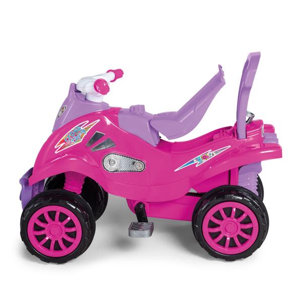 Imagem de Quadriciclo Infantil Cross Legacy Pink +24 Meses Empurrador e Pedal CALESITA - 1017