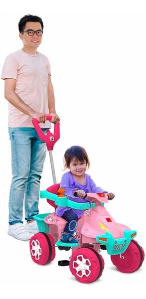 Imagem de Quadriciclo Infantil - Passeio E Pedal - Smart Quad - Rosa