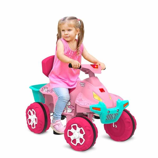 Imagem de Quadriciclo Infantil - Passeio e Pedal - Smart Quad - Rosa - Bandeirante