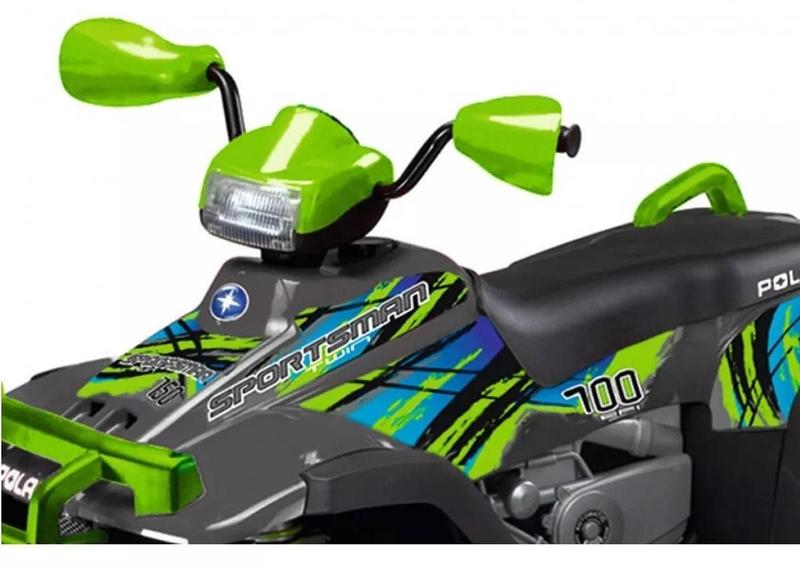 Quadriciclo Polaris Sportsman 700 Twin Lime Peg Pérego - Peg-perego Imagem de Quadriciclo Polaris Sportsman 700 Twin Lime Peg Pérego