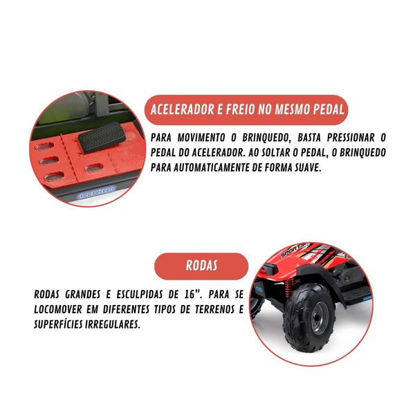 Imagem de Quadriciclo Polaris Sportsman 700 Twin New Red - Peg-Pérego