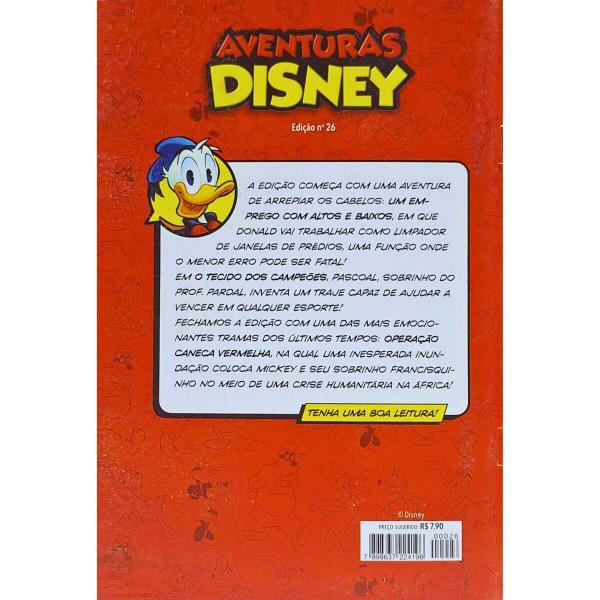 Imagem de Quadrinhos HQ Gibi Graphic Novel Formatinho 13,50x19 cm Lombada com Grampos Aventuras Disney Edição nº 26 Culturama