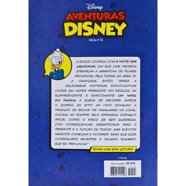 Imagem de Quadrinhos HQ Gibi Graphic Novel Formatinho 13,50x19 cm Lombada com Grampos Aventuras Disney Edição nº 45 Culturama