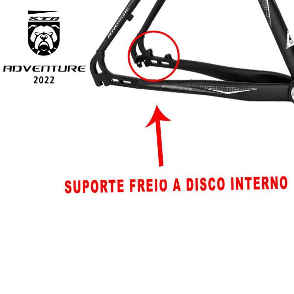 Imagem de Quadro 29 Aluminio KTR Adventure Disco Tamanhos Preto Fosco/ Azul/ Verde