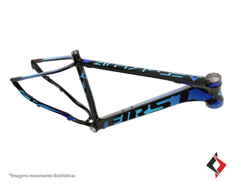 Imagem de Quadro 29 First Athymus Indy Alum. Mtb Tam.19 Preto/azul/brilho 2021