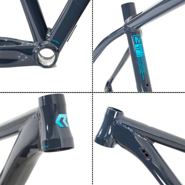 Imagem de Quadro 29 Tam 17 Cinza/Azul Cabeamento Interno Tapered Post Mount MTB Rava