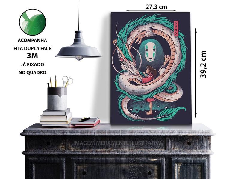 Quadro A3 em MDF A Viagem de Chihiro 002 - Quadro Decorativo