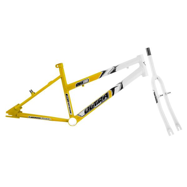 Imagem de Quadro Aro 20 Ultra Bikes em Aço Carbono Bicolor com Garfo Feminino