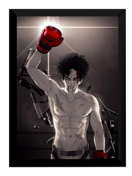 Imagem de Quadro Arte Megalo Box Anime Gearless Joe Poster Moldurado