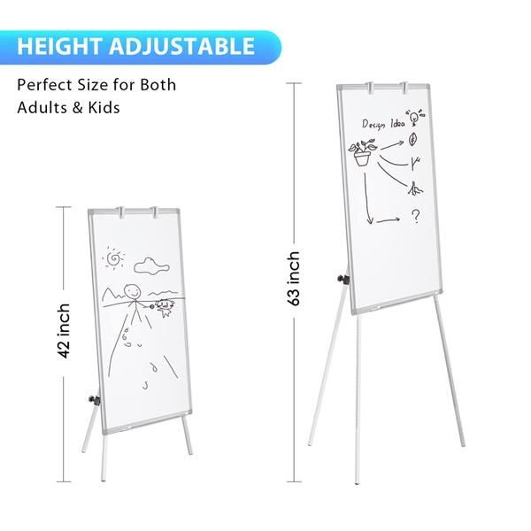 Imagem de Quadro branco de cavalete maxtek Magnetic Portable Dry Erase 90x60cm