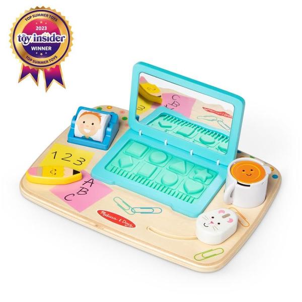 Imagem de Quadro de atividades de mesa Toy Melissa & Doug Wooden Work & Play