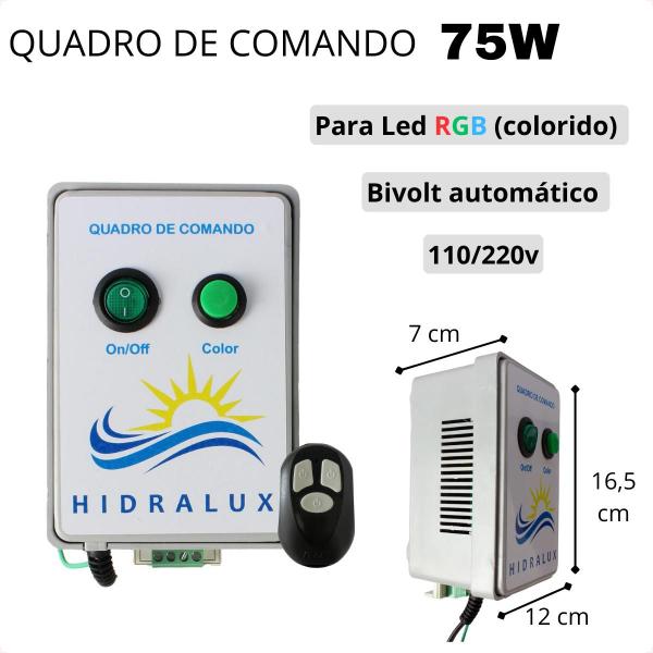 Imagem de Quadro de comando para Led RGB 75w Iluminação Piscina 