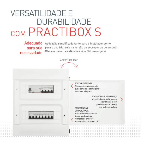 Imagem de Quadro de de Embutir Até 36 Disjuntores Branco Practibox S 36 135003 Legrand