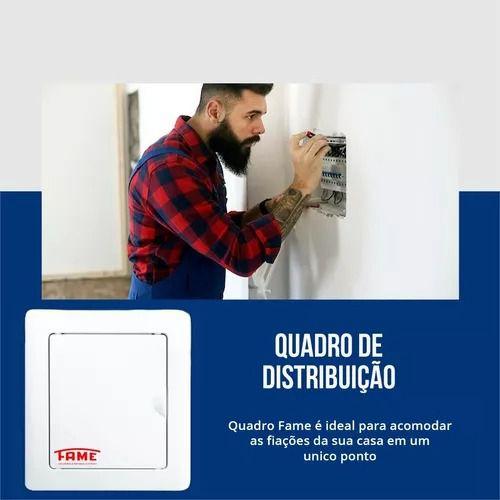 Imagem de Quadro De Distribuição Embutir Para 16 Disjuntores Fame