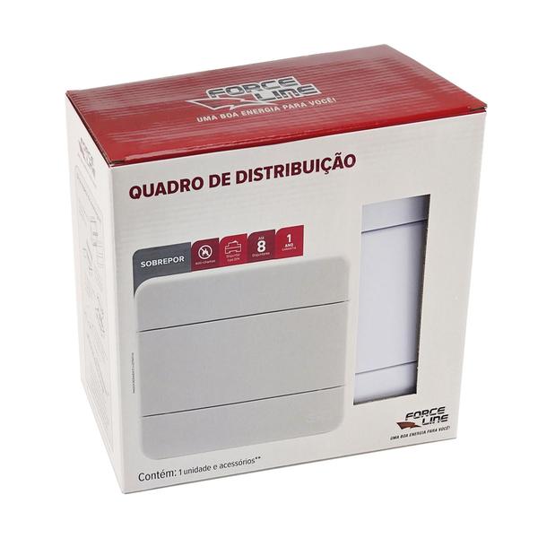 Imagem de Quadro de Distribuição Para Embutir Din Branco Forceline