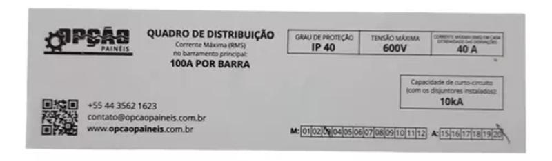 Imagem de Quadro De Distribuição Sobrepor 16 Disjuntores S Barramento