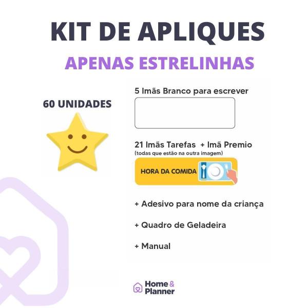 Quadro De Incentivo De Geladeira - Unissex Estrelas - Home E Planner Imagem de Quadro De Incentivo De Geladeira - Unissex Estrelas