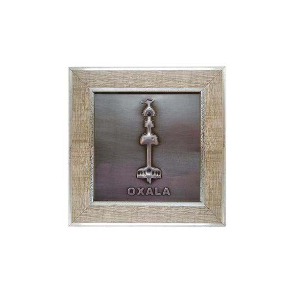 Imagem de Quadro Decorativo Orixás Oxala Moldura Clara