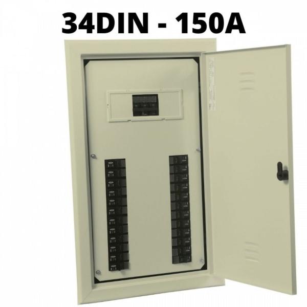 Imagem de Quadro distribuicao embutir chapa 34/24din 150a 904503 cemar