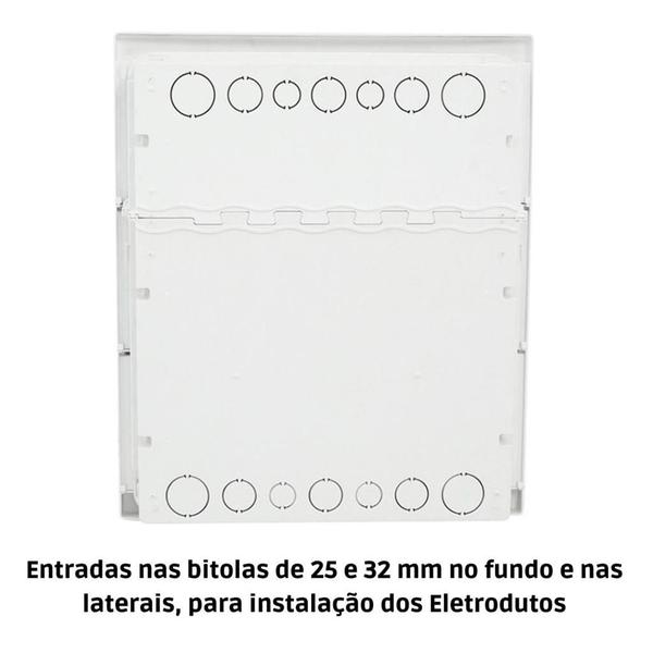 Imagem de Quadro distribuição slim 48 disjuntores sem barramento tigre