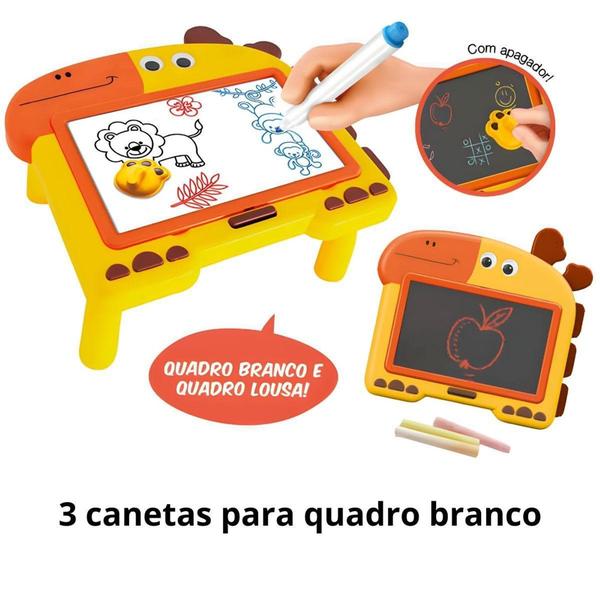 Imagem de Quadro Divertido 2 Em 1 Lousa Giz Quadro Caneta Apagador - Dm Toys