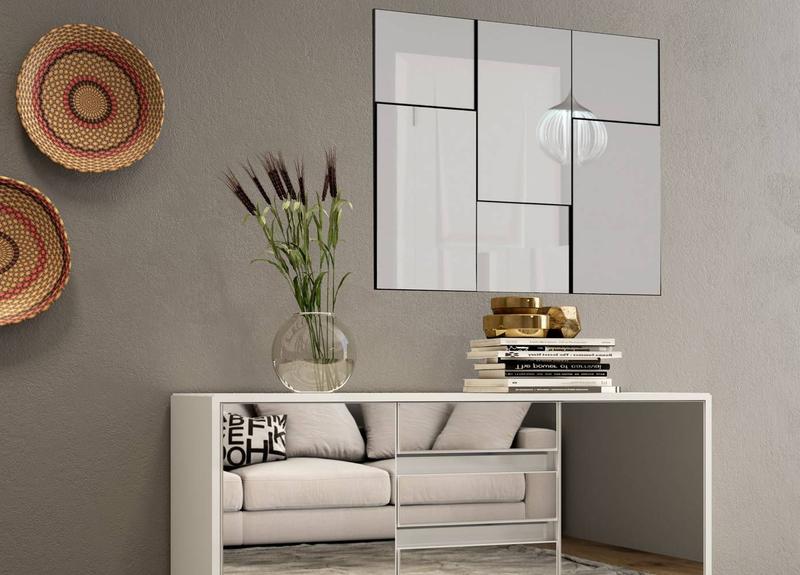 Imagem de Quadro Espelho Escala Pequeno 90cm (LARG)cor Off White - 52888