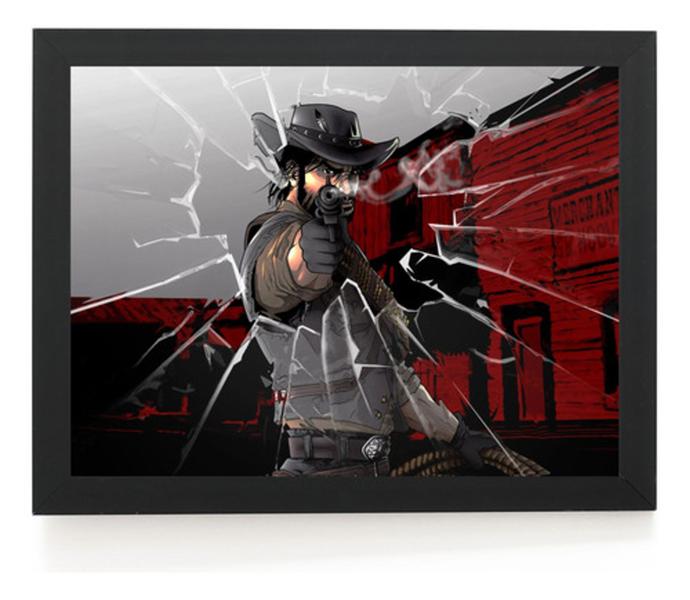 Imagem de Quadro Game Red Dead Redemption Arte Poster Moldurado