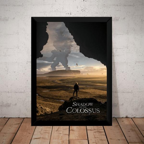 Imagem de Quadro Game Shadow Of The Colossus Arte Poster Moldurado