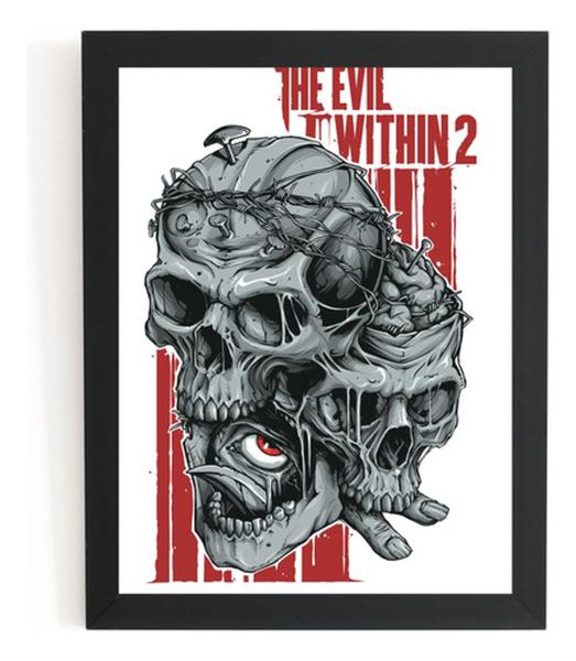 Imagem de Quadro Game The Evil Within 2 Arte Poster Moldurado