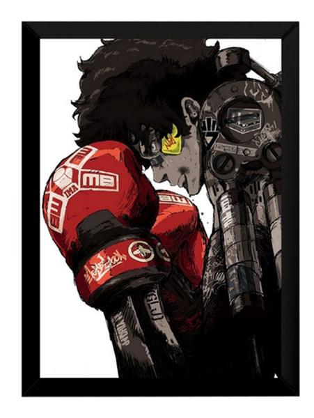 Imagem de Quadro Gearless Joe Anime Megalo Box Arte Poster Moldurado