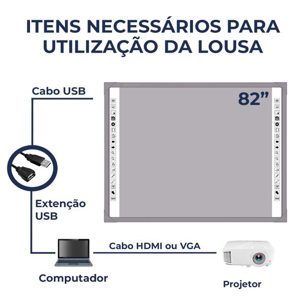 Imagem de Quadro interativa unionboard color cinza 82 polegadas