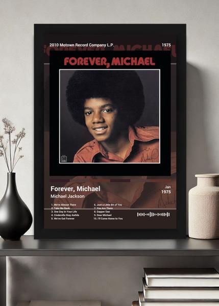 Quadro Michael Jackson Forever, Michael (Colored) Com Vidro