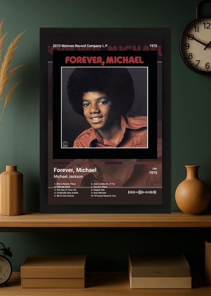 Quadro Michael Jackson Forever, Michael (Colored) Com Vidro